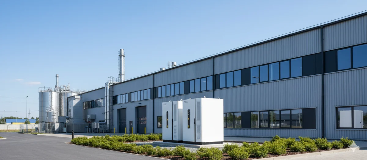 System magazynowania energii BESS zainstalowany przy obiekcie przemysłowym w Polsce